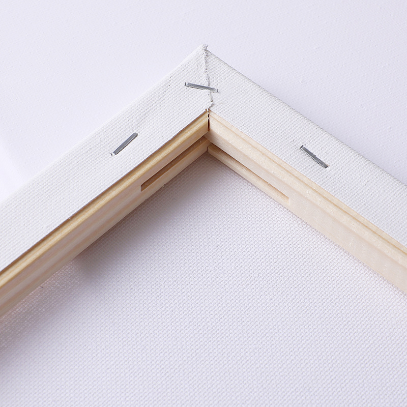 Lienzo estirado blanco imprimado en blanco para pintar pinturas acrílicas al óleo y gouache