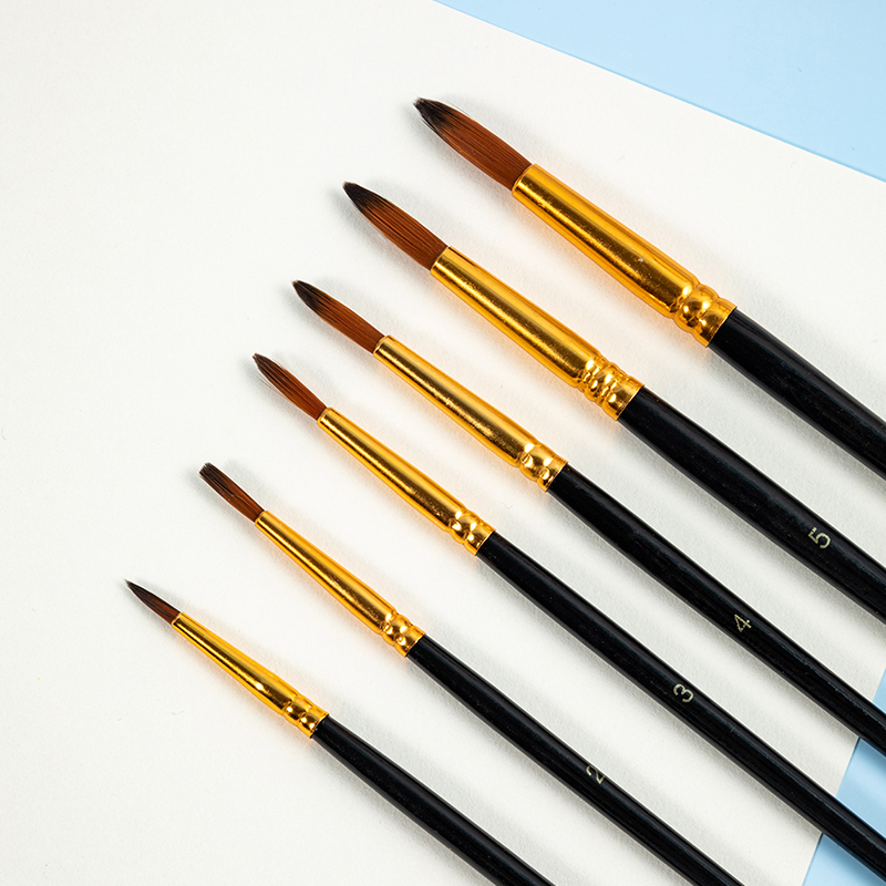Pintura de arte de 6 paquetes set de cepillo surtido