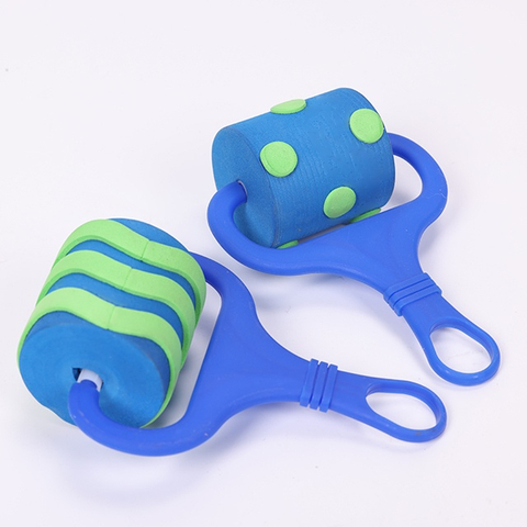 Patrones de pintura, rodillos de pintura de espuma, cepillos de esponja para dibujar, para niños, garabatos