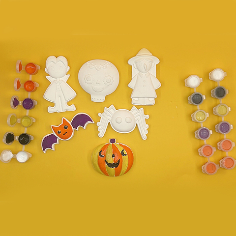 Kit creativo de manualidades de yeso para Halloween para niños