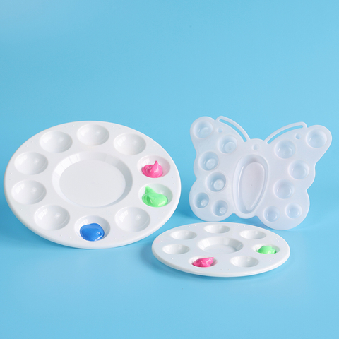 Paleta de bandeja de pintura de plástico esencial Set para pintura de arte