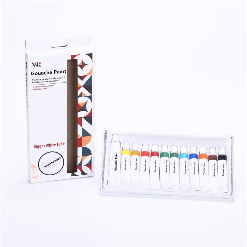 Tubo de pintura Gouache profesional a base de agua para lienzo y papel