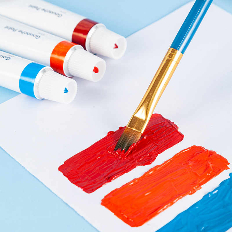 Tubo de pintura Gouache profesional a base de agua para lienzo y papel