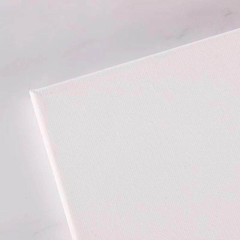 Lienzo estirado blanco imprimado en blanco para pintar pinturas acrílicas al óleo y gouache